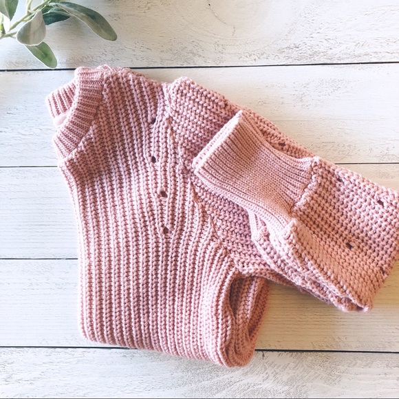 Topshop Sweaters - TOPSHOP Pink Knit Sweater